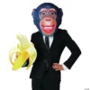 Adult Chimp Mask 2 Adult Chimp Mask -Halloweenexpress Winkel adult chimp masksew70149