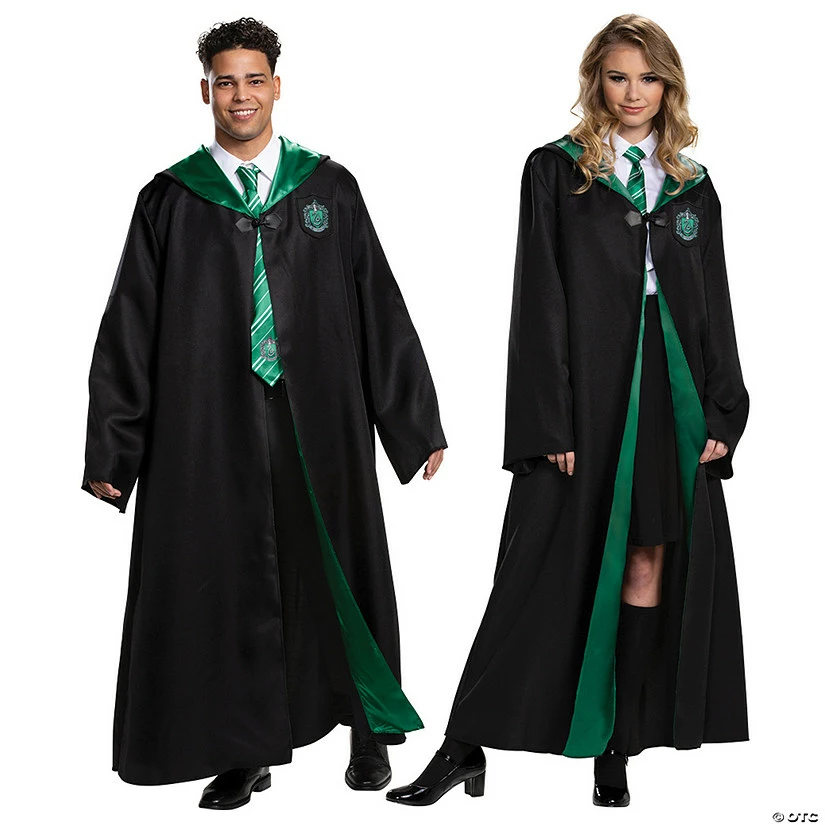 Adult Deluxe Harry Potter Slytherin Robe 3 Adult Deluxe Harry Potter Slytherin Robe