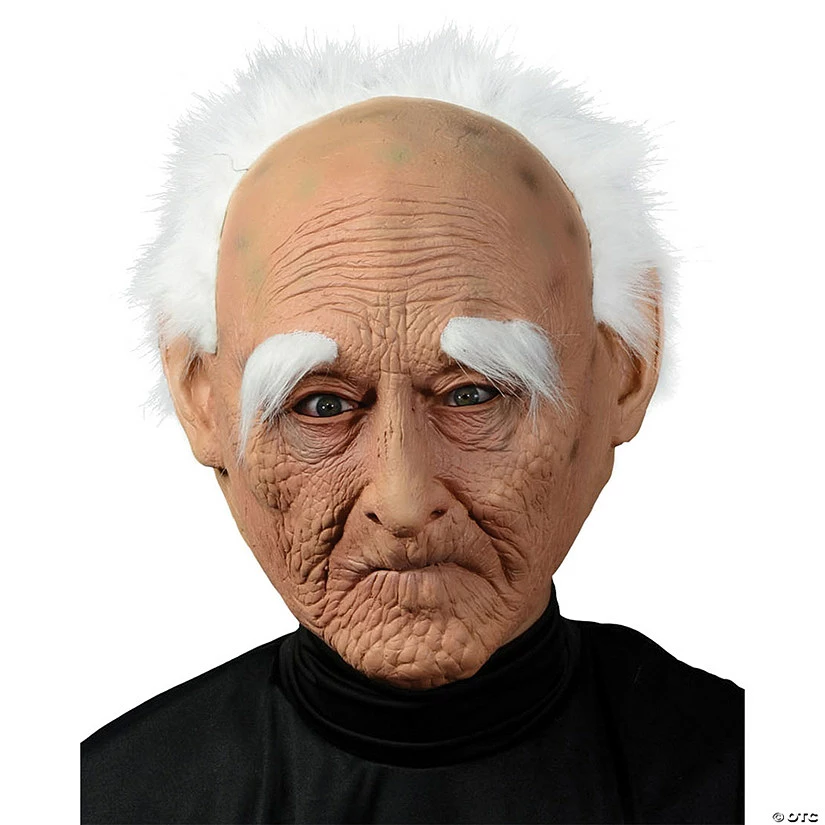 Adult Old Man Mask With Hair 3 Adult Old Man Mask With Hair