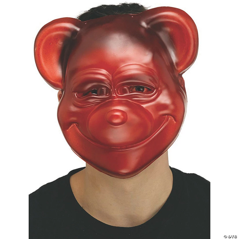 Adult Red Gummee Bear Mask 3 Adult Red Gummee Bear Mask
