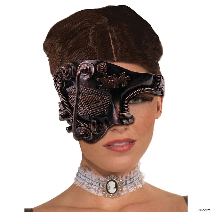 Adult Steampunk Bronze Mask 3 Adult Steampunk Bronze Mask