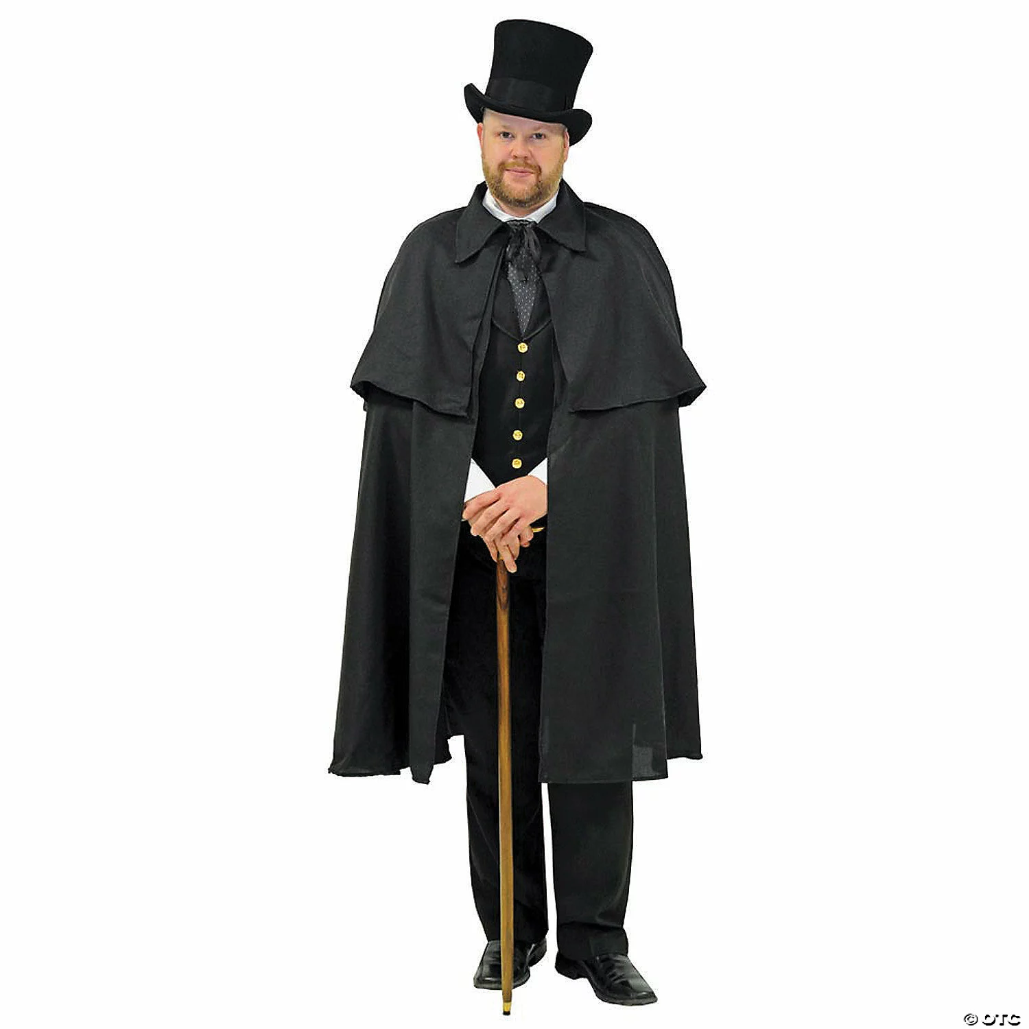 Adult's Black Dickens Cape 3 Adult's Black Dickens Cape