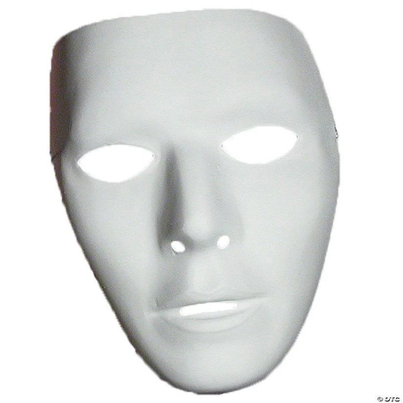 Adult's Blank Male Mask 3 Adult's Blank Male Mask