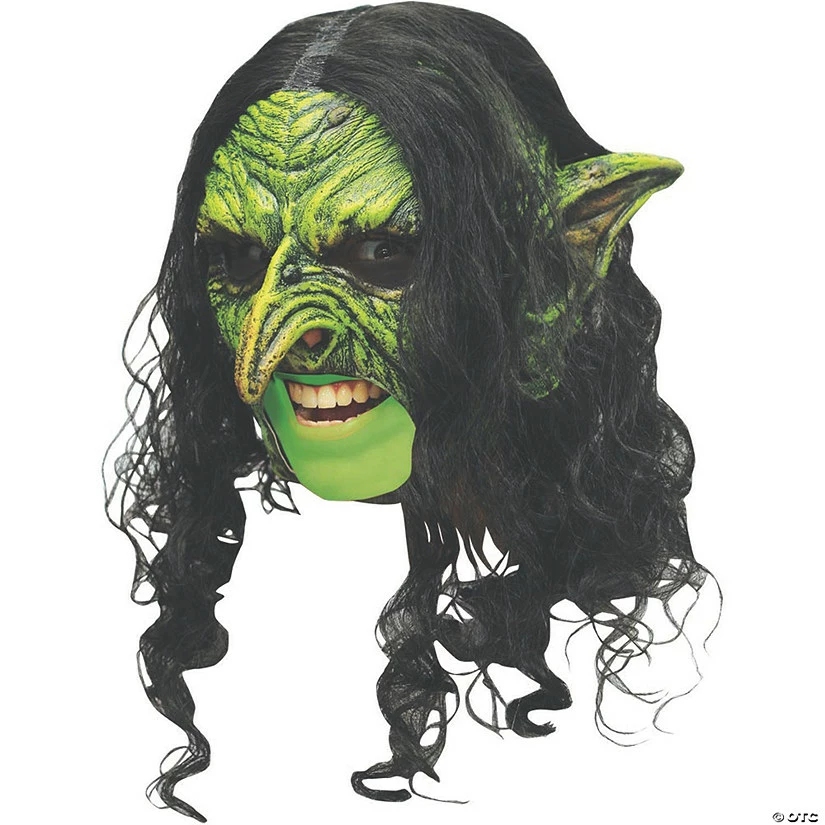 Adult's Deluxe Chinless Wicked Witch Mask 3 Adult's Deluxe Chinless Wicked Witch Mask