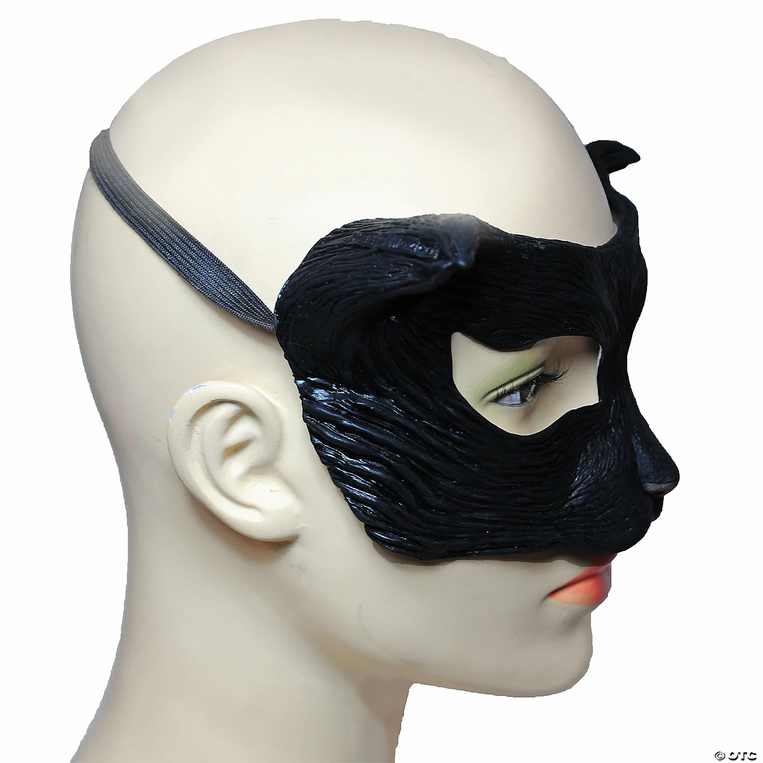 Black Kitty Half Mask 4 Black Kitty Half Mask - Afbeelding 2