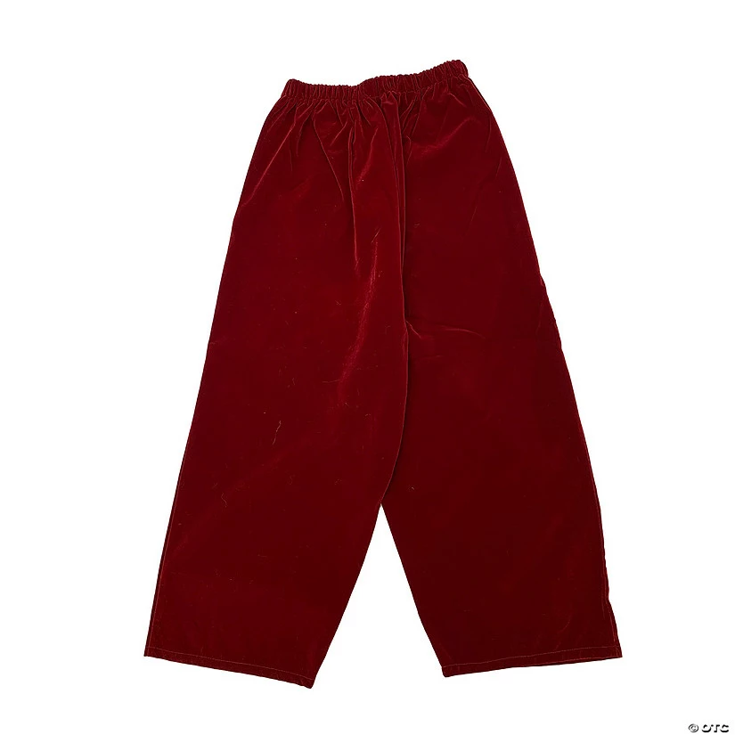 Burgundy Velvet Santa Pants - LG 3 Burgundy Velvet Santa Pants - LG