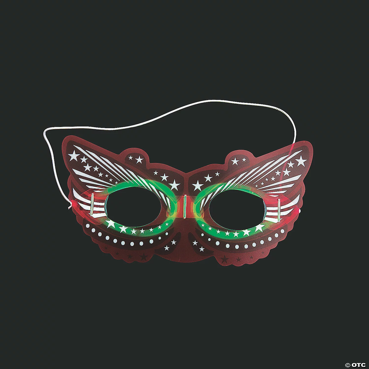 Children's Glow-in-the-Dark Masquerade Masks - 6 Pc. 3 Children's Glow-in-the-Dark Masquerade Masks - 6 Pc.