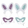Easter Bunny Ears & Mask Sets - 6 Pc. 1 Easter Bunny Ears & Mask Sets - 6 Pc. -Halloweenexpress Winkel easter bunny ears and mask sets 6 pc 13933728
