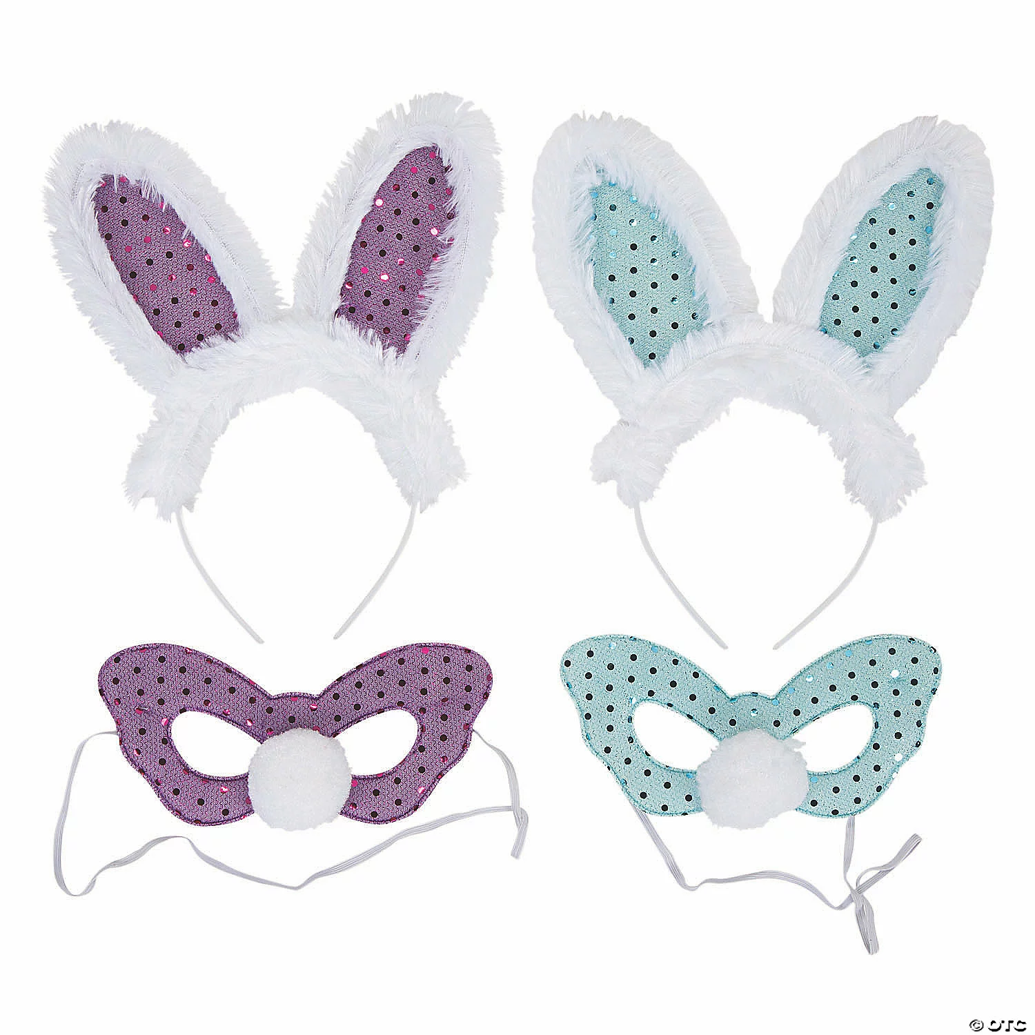 Easter Bunny Ears & Mask Sets - 6 Pc. 3 Easter Bunny Ears & Mask Sets - 6 Pc.
