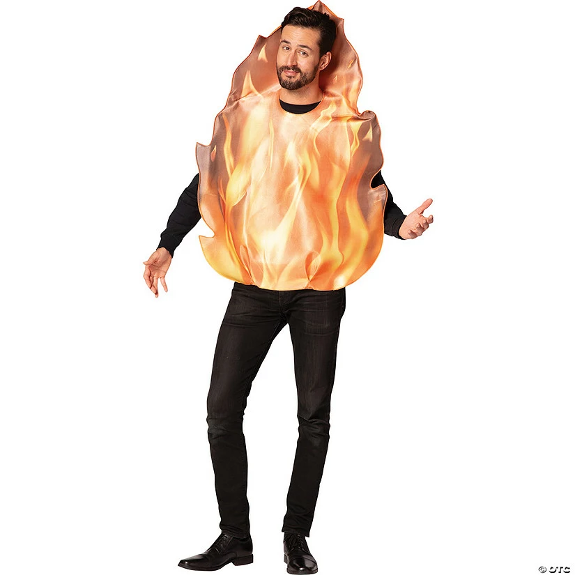 Flaming Fire Adult Costume 3 Flaming Fire Adult Costume