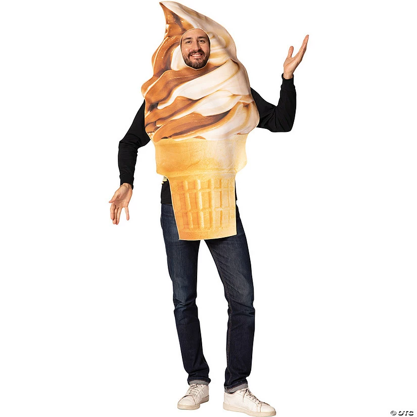 Get Real Soft Serve Ice Cream Cone Adult Costume 3 Get Real Soft Serve Ice Cream Cone Adult Costume