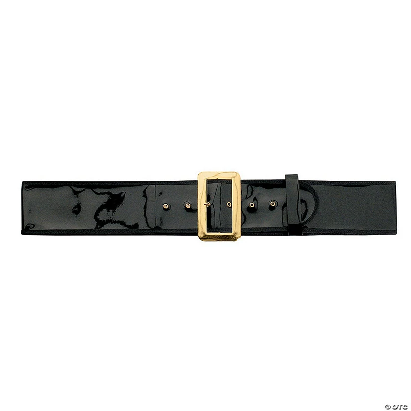 Glossy Patent Leather Santa Belt 3 Glossy Patent Leather Santa Belt