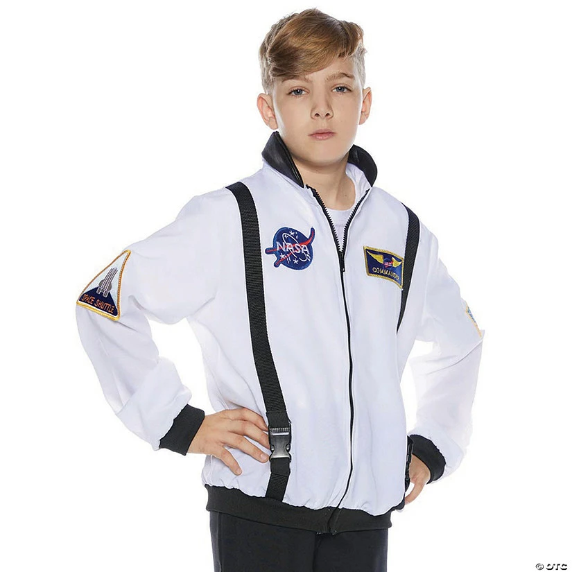 Kid’s White Astronaut Jacket Halloween Costume 3 Kid’s White Astronaut Jacket Halloween Costume