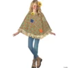 Kid's Sweet Scarecrow Poncho 1 Kid's Sweet Scarecrow Poncho -Halloweenexpress Winkel kids sweet scarecrow ponchofw90848s