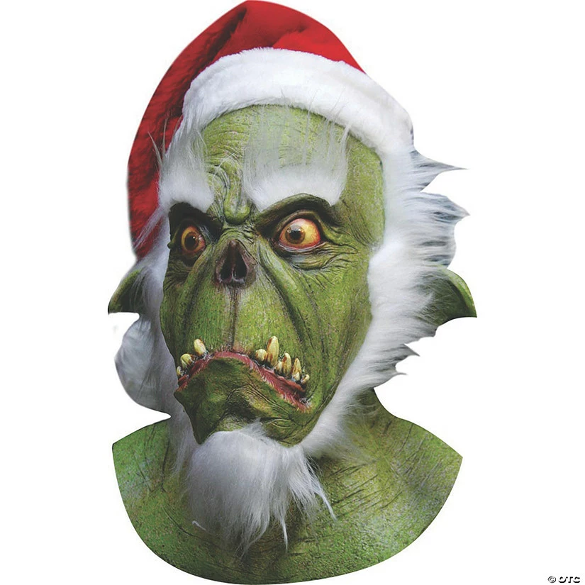 Latex Green Santa Mask 3 Latex Green Santa Mask