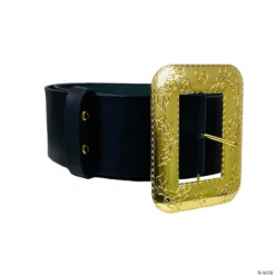 Leather Santa Belt With Cast Buckle