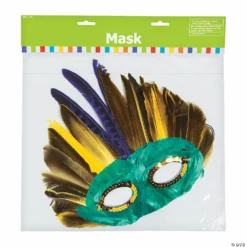 Mardi Gras Feather Mask Assortment- 12 Pc. 7 Mardi Gras Feather Mask Assortment- 12 Pc. -Halloweenexpress Winkel mardi gras feather mask assortment 12 pc 25 763 pkg1