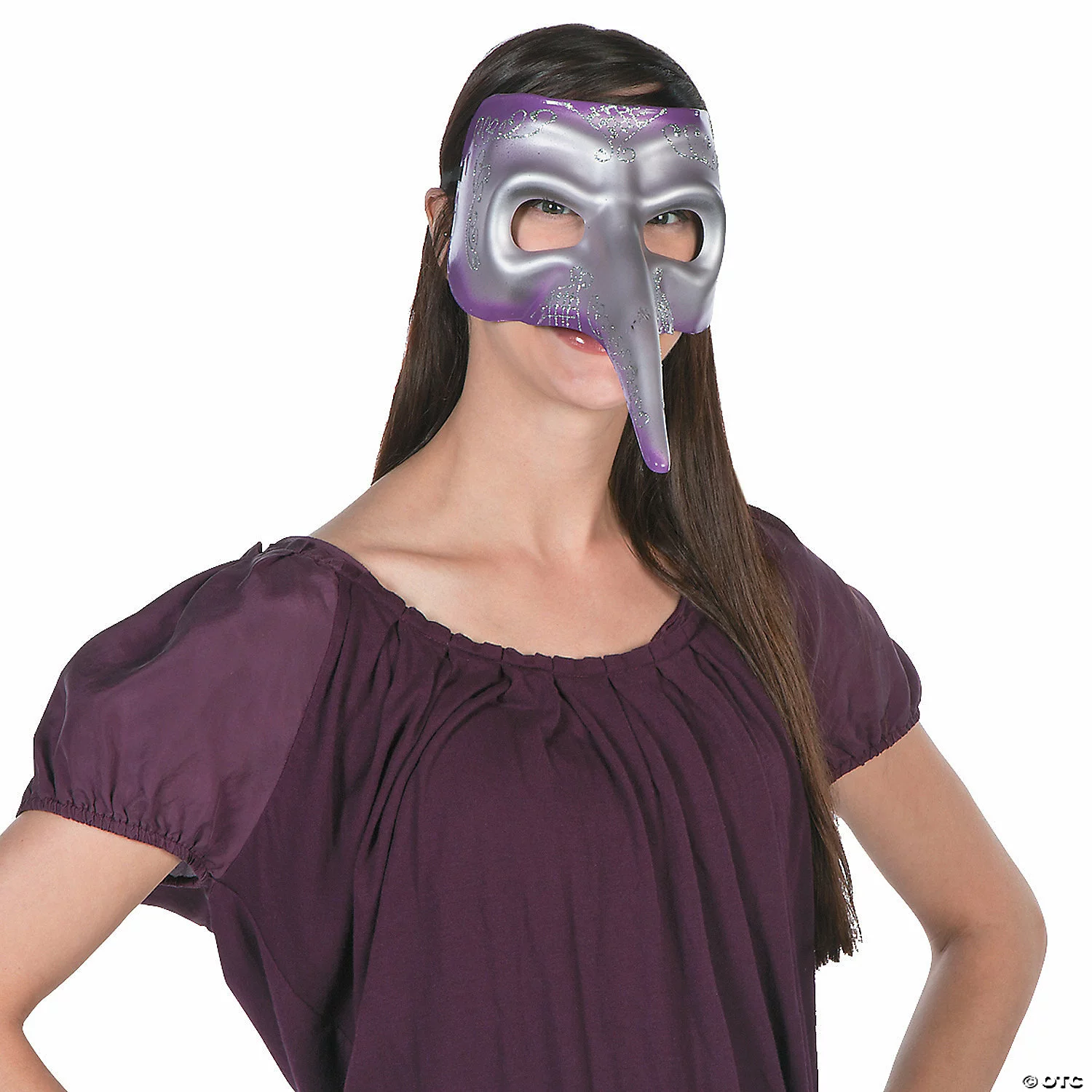 Mardi Gras Long-Nose Masks - 6 Pc. 4 Mardi Gras Long-Nose Masks - 6 Pc. - Afbeelding 2