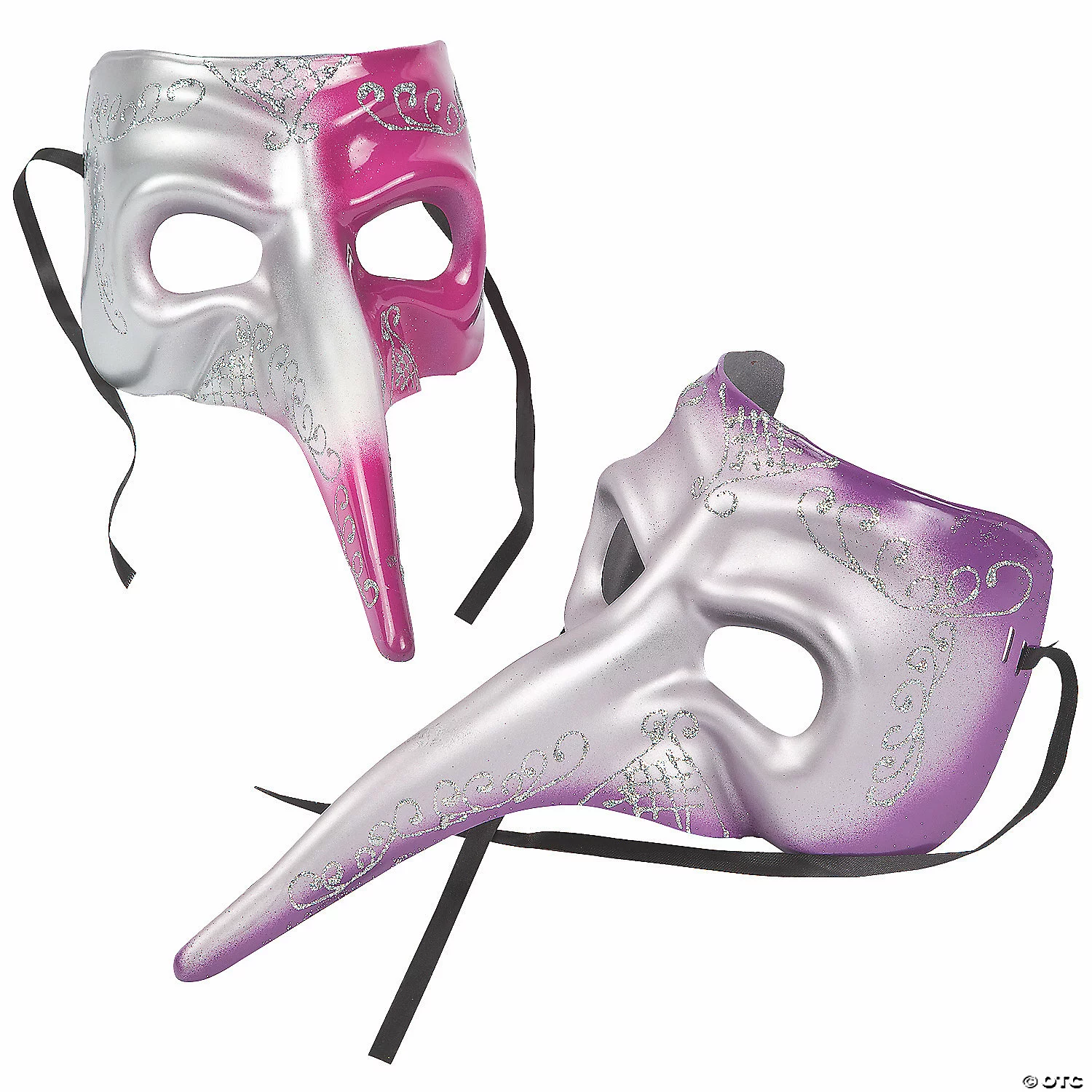 Mardi Gras Long-Nose Masks - 6 Pc. 3 Mardi Gras Long-Nose Masks - 6 Pc.