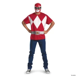 Men's Alternative Red Power Ranger Costume Size