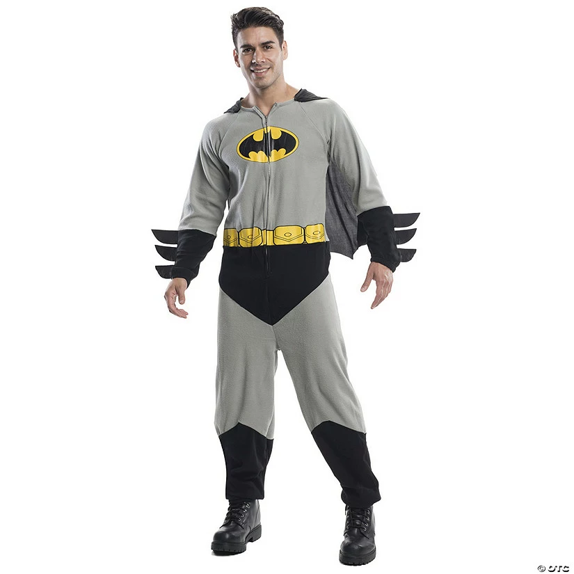Men's Batman Onesie Costume 3 Men's Batman Onesie Costume