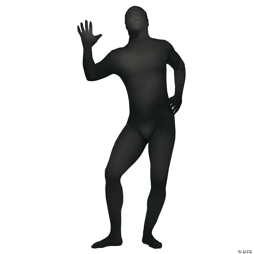 Men's Black Skin Suit Costume 3 Men's Black Skin Suit Costume