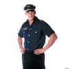 Men's Blue Pilot Shirt Costume 2 Men's Blue Pilot Shirt Costume -Halloweenexpress Winkel mens blue pilot shirt costumeur29023