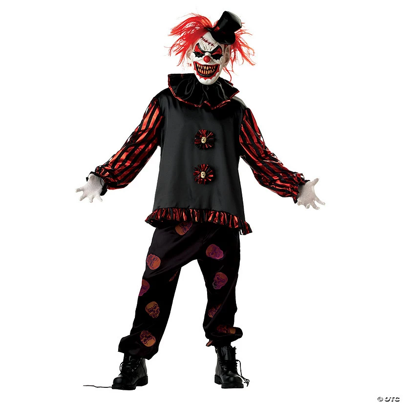 Men's Carver The Killer Clown Costume 3 Men's Carver The Killer Clown Costume