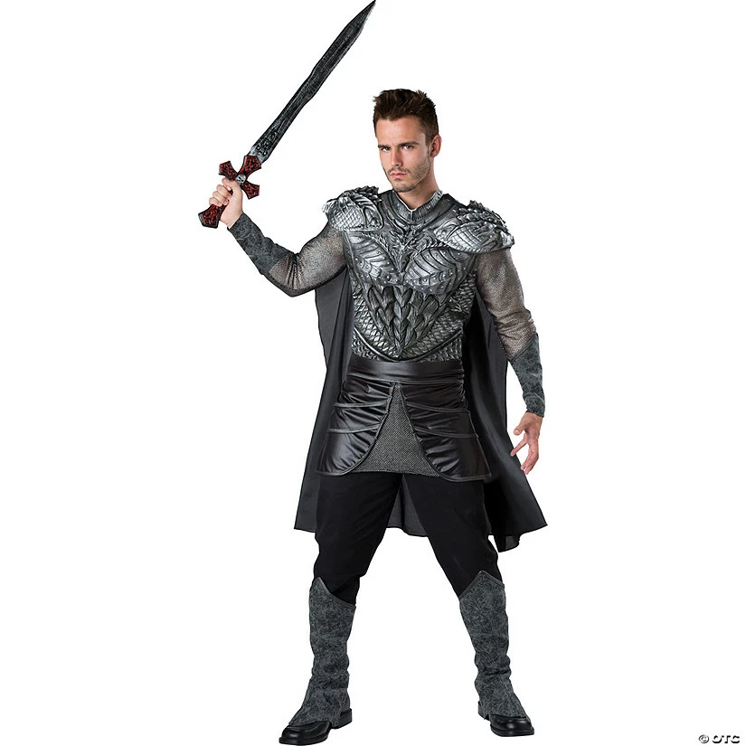 Men's Dark Medieval Knight Costume 3 Men's Dark Medieval Knight Costume