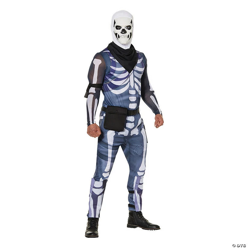 Men's Fortnite Skull Trooper Costume 3 Men's Fortnite Skull Trooper Costume