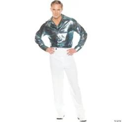 Men's Multicolor Lines Disco Tshirt