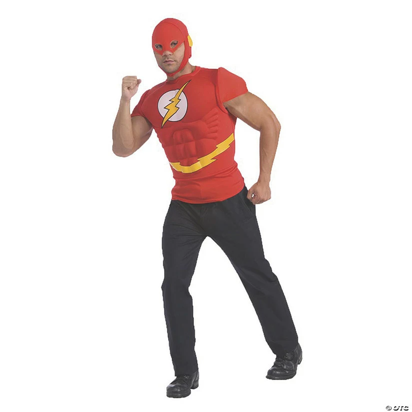Men's Muscle Shirt Flash Costume 3 Men's Muscle Shirt Flash Costume