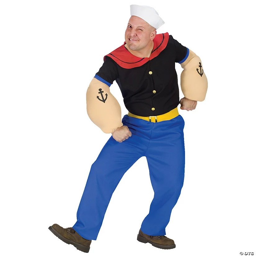 Men's Popeye Costume 3 Men's Popeye Costume