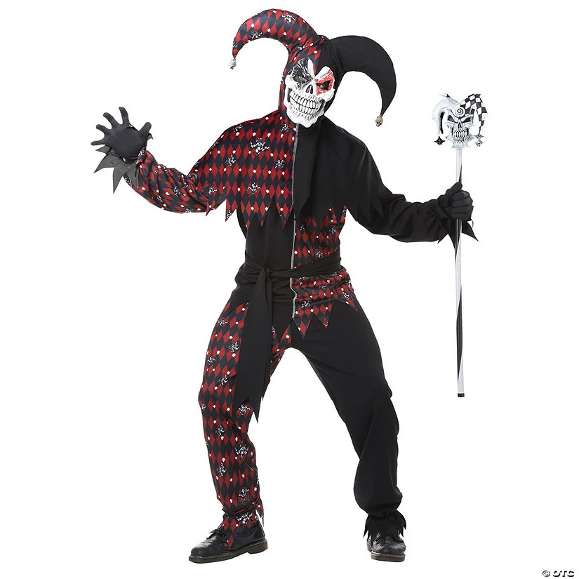 Men's Sinister Jester Costume 3 Men's Sinister Jester Costume