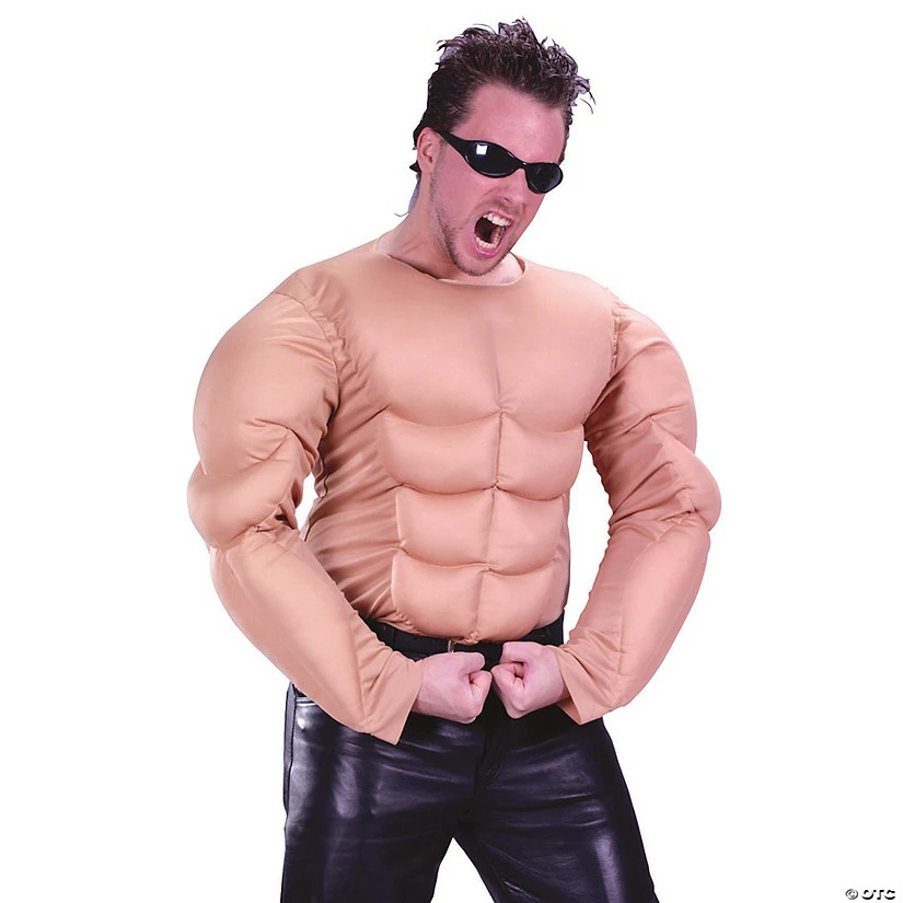 Muscle Man Shirt Adult Men’s Costume 3 Muscle Man Shirt Adult Men’s Costume