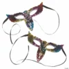 Rainbow Long-Nose Masquerade Masks - 6 Pc. -Halloweenexpress Winkel rainbow long nose masquerade masks 6 pc 13836519