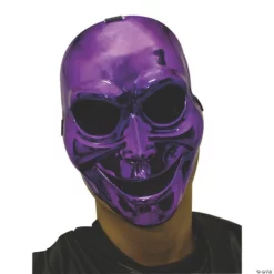 Sinister Ghost Halloween Mask Purple