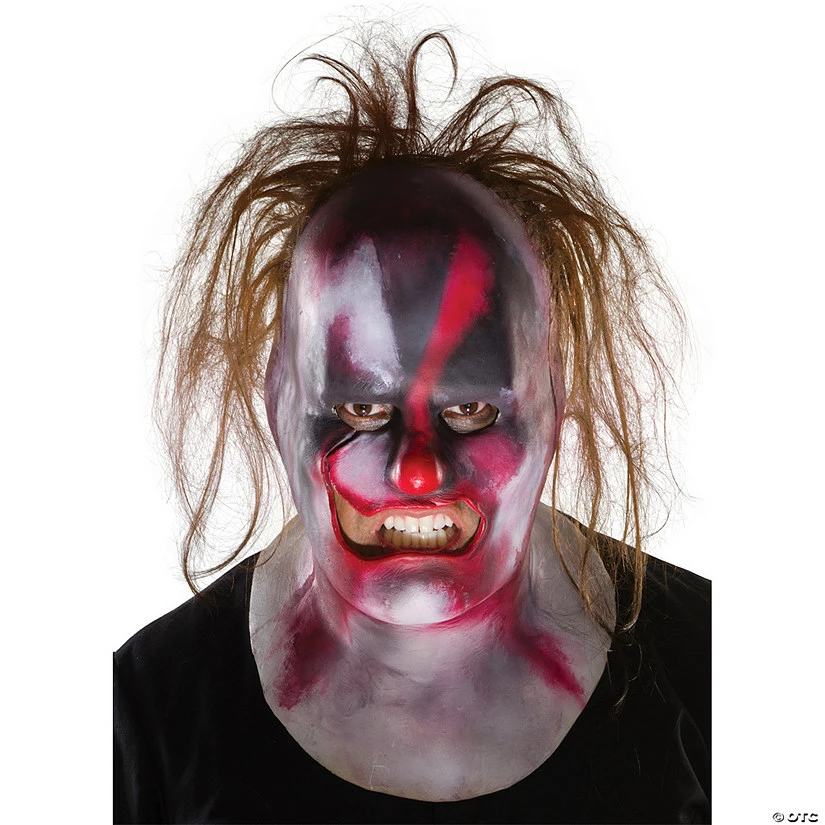 Slipknot Clown Mask With Hair 3 Slipknot Clown Mask With Hair