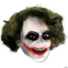 Vinyl 3/4 Joker™ Mask With Hair 1 Vinyl 3/4 Joker™ Mask With Hair -Halloweenexpress Winkel vinyl 3 4 joker mask with hairru4526