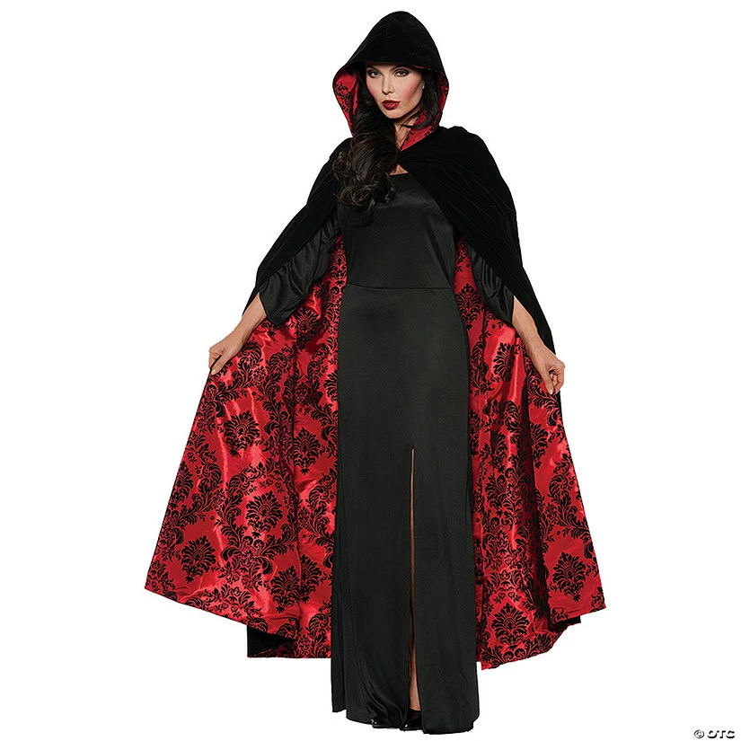 WM DELUXE VELVET CAPE RED BLACK 3 WM DELUXE VELVET CAPE RED BLACK