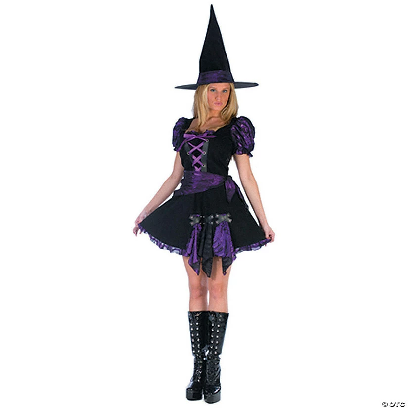Women’s Purple Punk Witch Costume 3 Women’s Purple Punk Witch Costume
