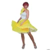 Women’s Yellow & Orange Sock Hop Skirt Costume - Medium
