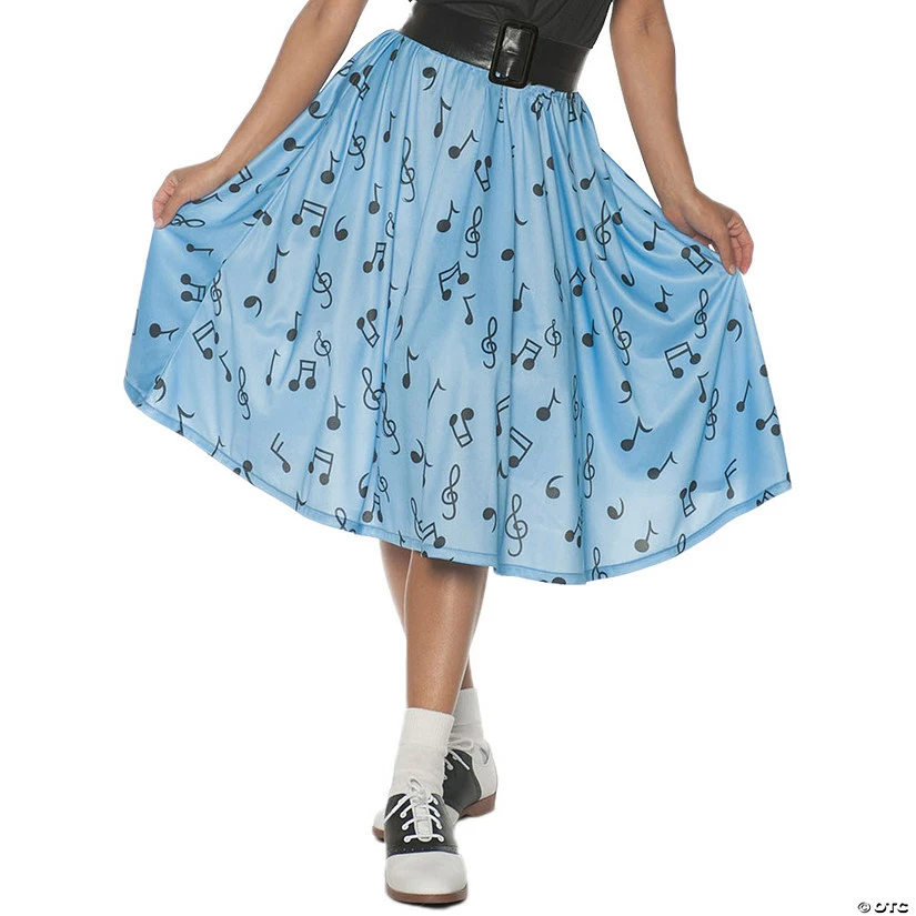 Women's 50s Musical Note Skirt 3 Women's 50s Musical Note Skirt