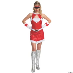 Women's Deluxe Mighty Morphin Red Ranger Costume - Small