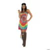 Women's Tie Dye Mini Dress Costume 2 Women's Tie Dye Mini Dress Costume -Halloweenexpress Winkel womens tie dye mini dress costume14305202